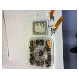 box lot of nuts bolts and bits