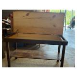 coffee table with opening