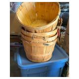 round apple picking baskets
