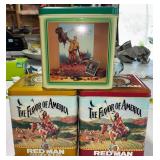 Three tobacco tins