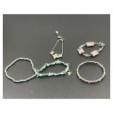 Ladies fashion estate bracelets, includes an ocean themed anklet, see pictures for details.