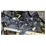 Large assortment of firefighter boots, see pictures for details.