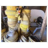 Pallet lot of assorted fire hose, see pictures for details.