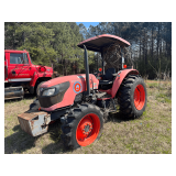 Kubota M8 560 tractor, weights shown in pictures are not included and will be removed. Seller states this piece has a bad motor, see pictures or details.