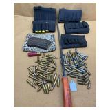 ASSORTED SHELL HOLDERS, AMMO AND MORE