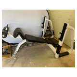 Icarian Abdominal Bench, comes with weight poles and spring clips, see pictures or details.