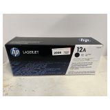 HP LaserJet cartridge 12 A, black, see pictures for details.