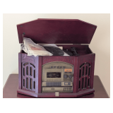 THOMAS PACCONI MODEL TPC-MSE-800 PHONOGRAPH WITH AM/FM RADIO, CASSETTE & CD PLAYER - Powers Up