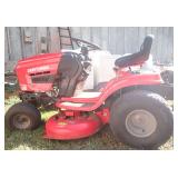 Craftsman T110 Riding Lawn Mower with Bag Attachment Model 13AN77XS093- Cranks & Runs-Has a new battery