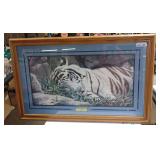 Framed Print 'Blue Eyes' by Lucie Bilodeau