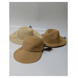 3 Straw Hats - Set of 3