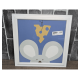 FRAMED 'PEEK-A-BOO V MOUSE' FINE ART PRINT BY ARTIST YUKO LAU