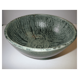 Signed Studio Art Pottery Bowl with Glaze