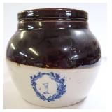 Old Stoneware Crock with Handle
