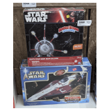 DEATH STAR BOOM BOOM BALLOON AND OBI-WAN KENOBI'S JEDI STARFIGHTER IN ORIGINAL BOXES