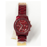 Michael Kors Burgundy Chronograph Wristwatch