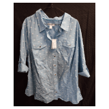 CJ Banks 2X Button-Down Shirt