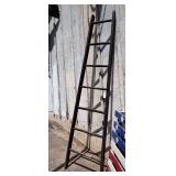 Tall Decorative Wooden Ladder 87in Tall