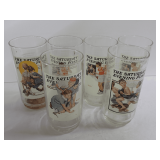Norman Rockwell Saturday Evening Post Glass Set