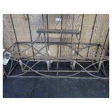 Iron Frame Chandelier -See photos for meaurements