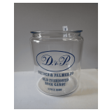 Dryden & Palmer Co. Glass Candy Jar
