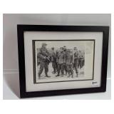 GERMAN PRISONER'S AWAITING TRANSPORT FRAMED MUSEUM PHOTO