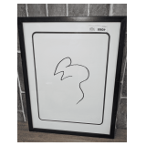 FRAMED PRINT OF THE MINIMALIST LINE DRAWING 'THE MOUSE' (SOURIS) BY PABLO PICASSO
