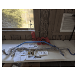 LATE MODEL CHALLENGER HIGH PERFORMANCE SUSPENSION PARTS INCLUDING COIL SPRINGS, PETTY'S GARAGE SHOCK TOWER BRACE, PROGRESS TECHNOLOGY SWAY BARS, AND MORE