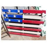 Wooden Pallet American Flag Decor
