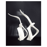 Pair of Modern Ceramic Bird Sculptures