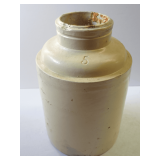 Stoneware Crock with Number 5 Inscription