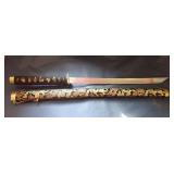Decorative Katana with Sheath-Blade Measurements in Photos