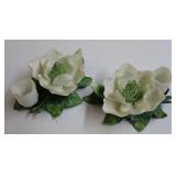 Ceramic Floral Candleholders