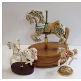 Carousel Horses with Music Box