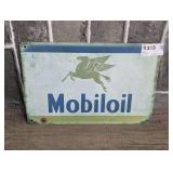 METAL REPRODUCTION MOBILOIL SIGN