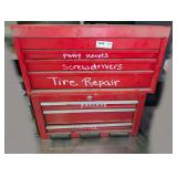 PAIR OF SLIDING DRAWER TOOL BOXES AND CONTENTS