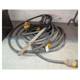 HEAVY DUTY ELECTRIC CONCRETE VIBRATOR AND 220 VOLT DROP CORDS