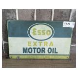 METAL REPRODUCTION ESSO EXTRA MOTOR OIL SIGN