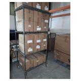HEAVY DUTY 4 TIER SHELVING UNIT ON LARGE HEAVY DUTY CASTERS *** SPECIAL PICKUP INSTRUCTIONS ***