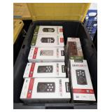 TUB WITH 20 KWIKSET DIGITAL DEADBOLT LOCKS IN ORIGINAL BOXES