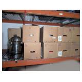 ALL RETAIL STORE RETURNED POTS AND PANS IN PALLET RACK SECTION MARKED 4054, INCLUDES TWO LARGE COFFEE / TEA URNS