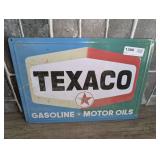 METAL REPRODUCTION TEXACO GASOLINE MOTOR OILS SIGN