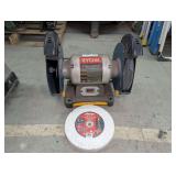 RYOBI 8-IN BENCH GRINDER PLUS EXTRA FACTORY SEALED BAUER GRINDING WHEEL