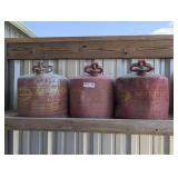 THREE 5 GALLON SAFETY CANS