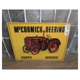METAL REPRODUCTION MCCORMICK DEERING PARTS SERVICE SIGN