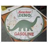 REPRODUCTION SINCLAIR DINO METAL SIGN