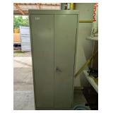 SANDUSKY METAL STORAGE CABINET AND REMAINING CONTENTS