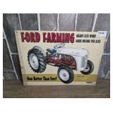 METAL REPRODUCTION FORD FARMING NOW BETTER THAN EVER SIGN