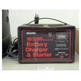 SEARS 10/2/50 AMP 12 VOLT BATTERY CHARGER AND STARTER