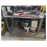STAINLESS PREP TABLE WITH SIDE SIDE AND BACK SPLASH GUARDS *** SPECIAL PICKUP INSTRUCTIONS ***